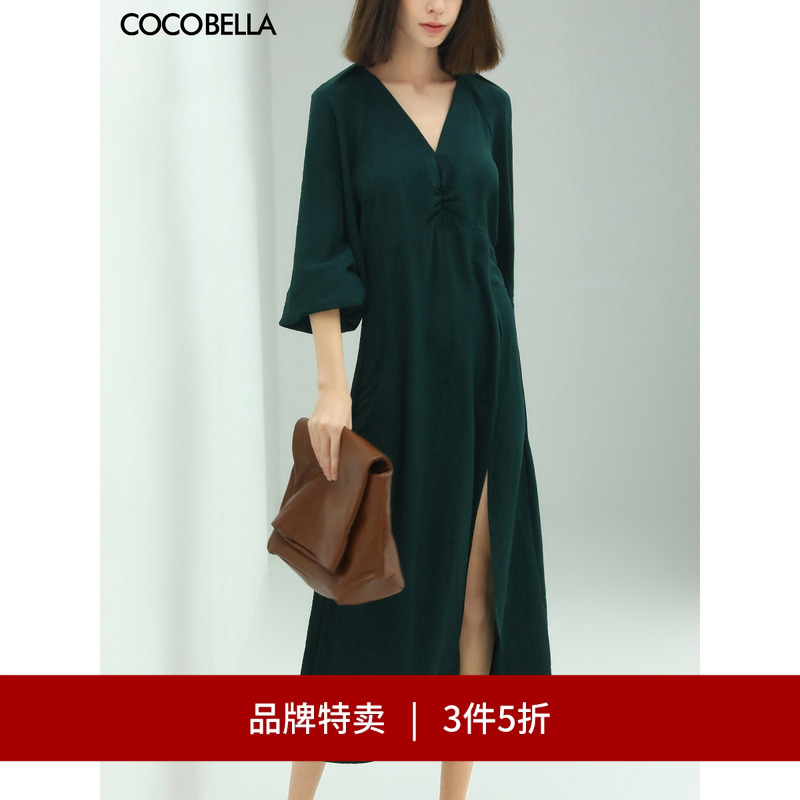 COCOBELLA肌理感优雅连衣裙