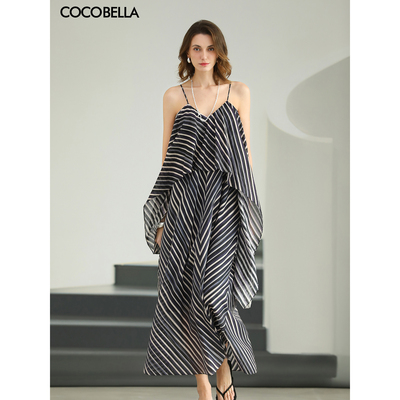 奢线醋酸莱赛尔混纺连衣裙