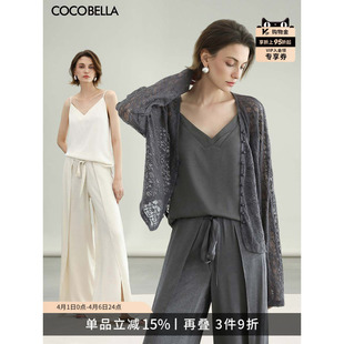 COCOBELLA品质弹力蕾丝衫 开叉休闲裤 LC3101 仿醋酸缎面吊带