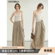 COCOBELLA新国风古法染色不规则绑带半身裙女夏解构长裙HS3031