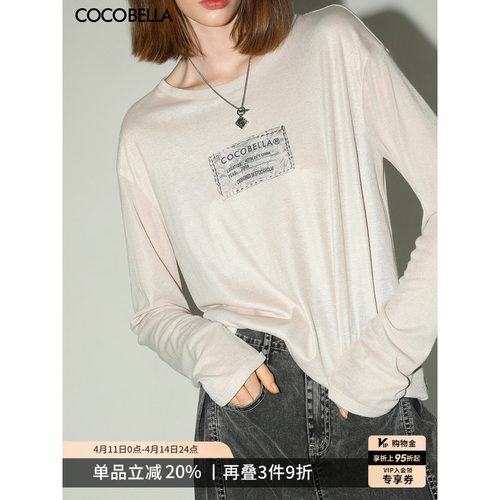 COCOBELLA3D印花长袖T恤