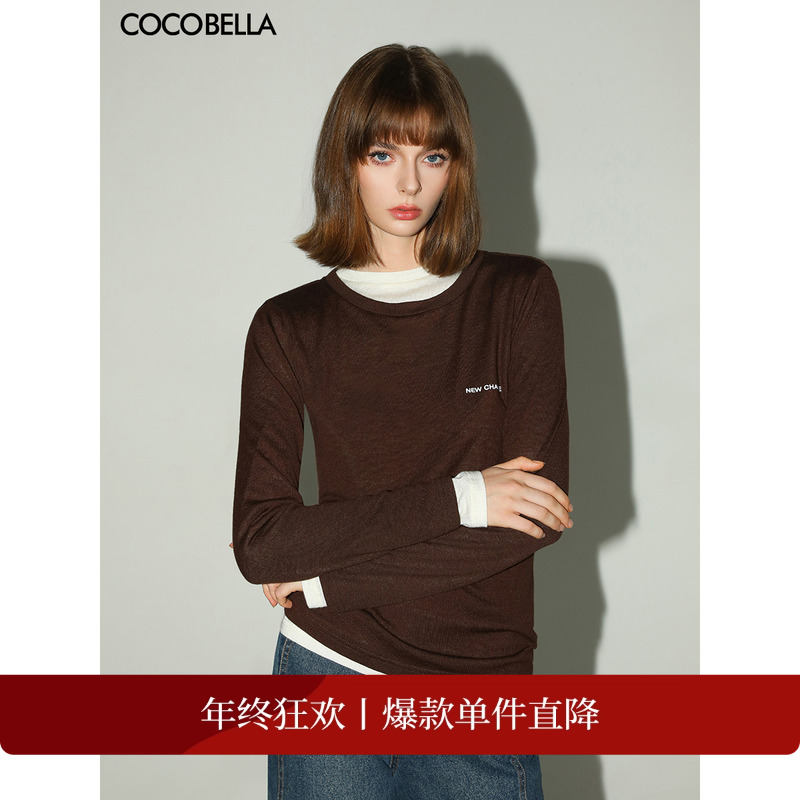 COCOBELLA字母印花针织衫