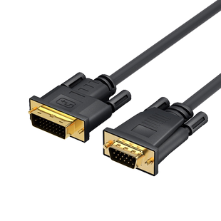 腾飞DVI转VGA接头vja电脑显示器连接线台式显卡vda24+5接口转换器