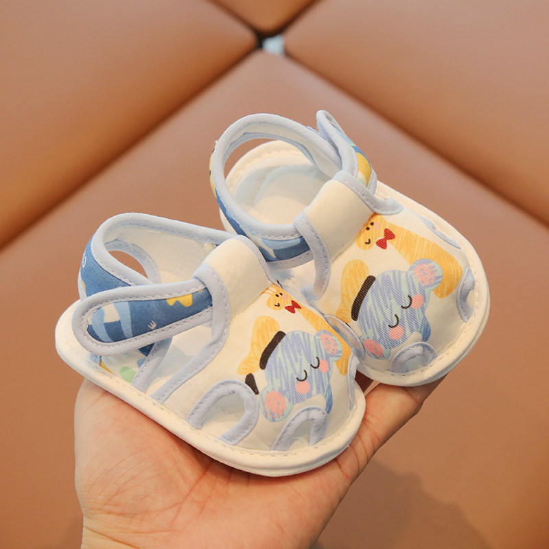 婴儿凉鞋男宝宝夏季鞋子0一1岁婴幼儿学步鞋软底布鞋夏日婴童鞋女