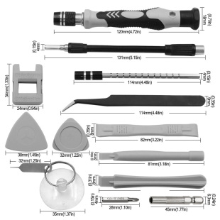 115合1螺丝刀组合套装 钟表维修多规格螺丝批 手机电脑拆机工具