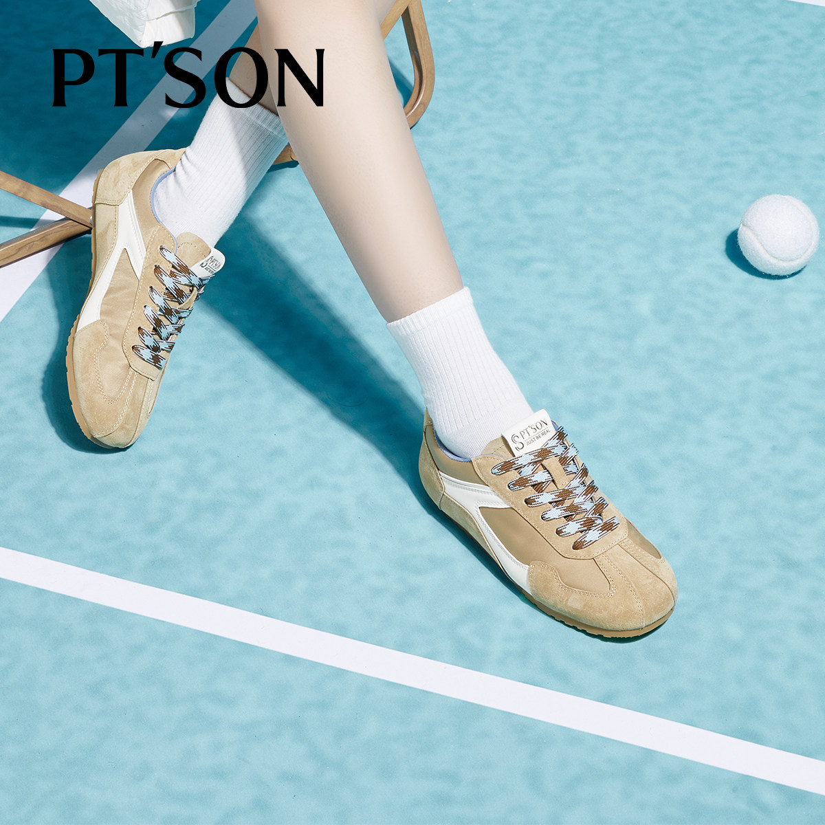 粉粉同款百田森2025新款爆款鞋阔腿裤搭配的鞋子运动鞋春老爹鞋女