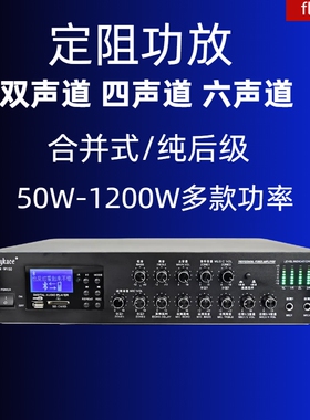 flykace 带混响家用K歌功放MP3前级效果定阻专业KTV卡包功放机