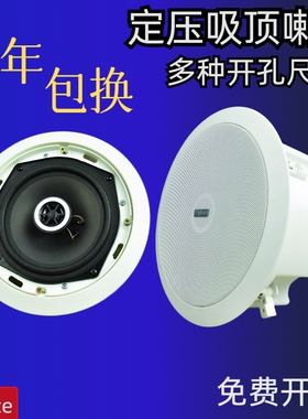 flykace 20W30W同轴定压吸顶喇叭 天花吊顶音响 5寸/6寸音箱
