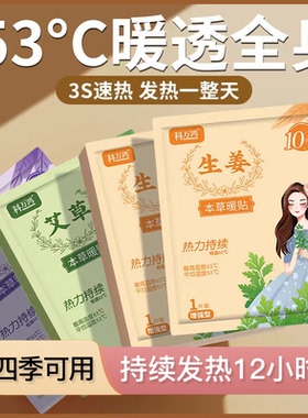 暖宝宝贴痛经女生用发热益母草艾草生姜贴暖身暖颈暖宫贴大姨妈