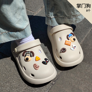 朴西奶酪鞋花大孔洞配饰crocs洞洞鞋鞋扣可拆卸卡骆驰diy配件装饰