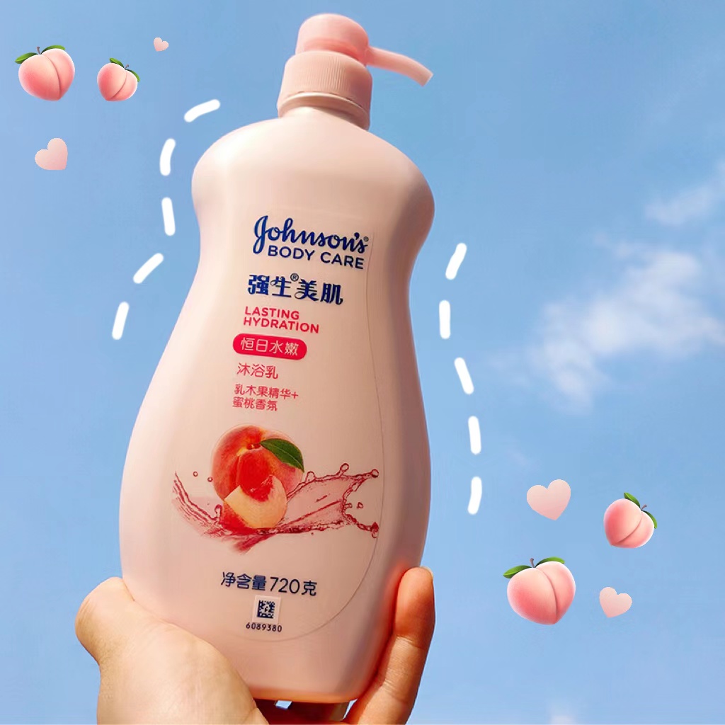强生美肌沐浴露乳蜜桃持久留香
