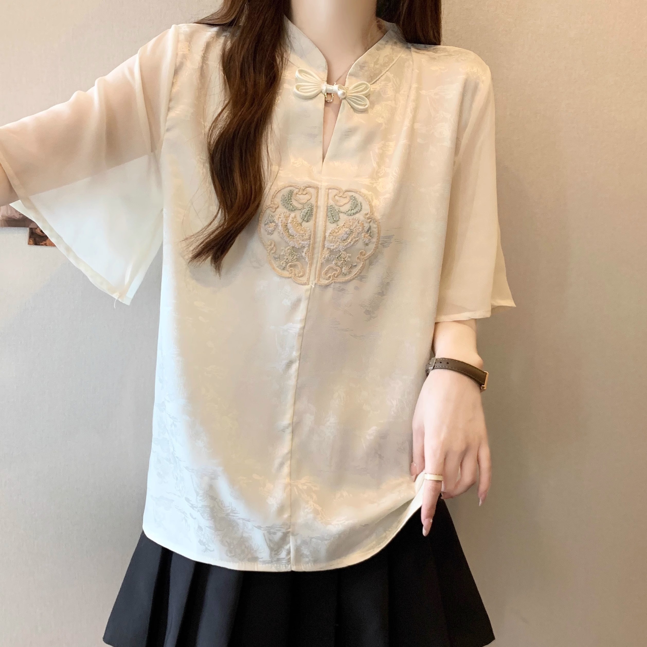 季微胖妹妹大码遮肚子短袖上衣