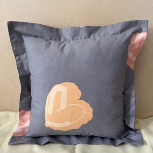 床上大靠枕套不含芯60x60大抱枕套定制65x65靠垫套50x50纯棉45x45