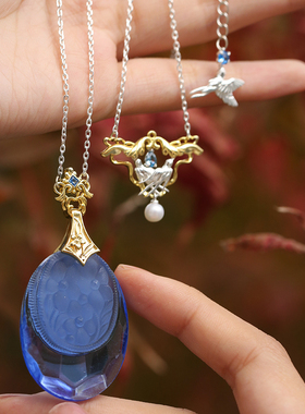 原创自制古董琉璃纯银复古