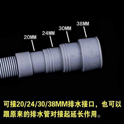 .洗衣机管子排水管加长接头连接接管管子延长家.用出水管。
