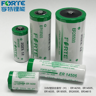 Forte/孚特锂电池3.6VER14250