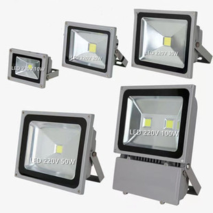 大瓦数LED远程高空聚光塔吊工棚防水户外室内防暴 直播补光投灯