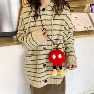 迷你背包 米奇单肩斜挎包包女小众设计毛绒米老鼠时尚 2025冬季 新款