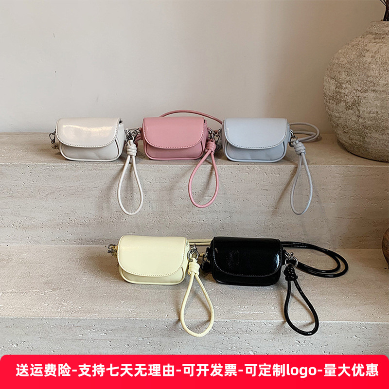 儿童包2025新款复古油皮女童迷你手拎包洋气宝宝亲子斜挎包零钱包