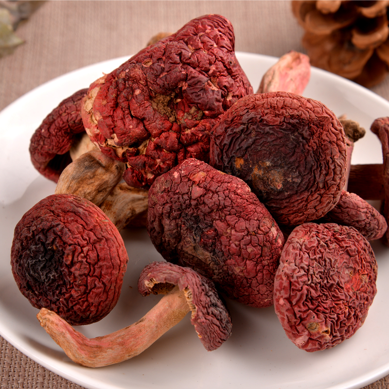 红菇2025新菌菇安徽九华山特产正宗黄山野生干货香红磨菇250g包邮