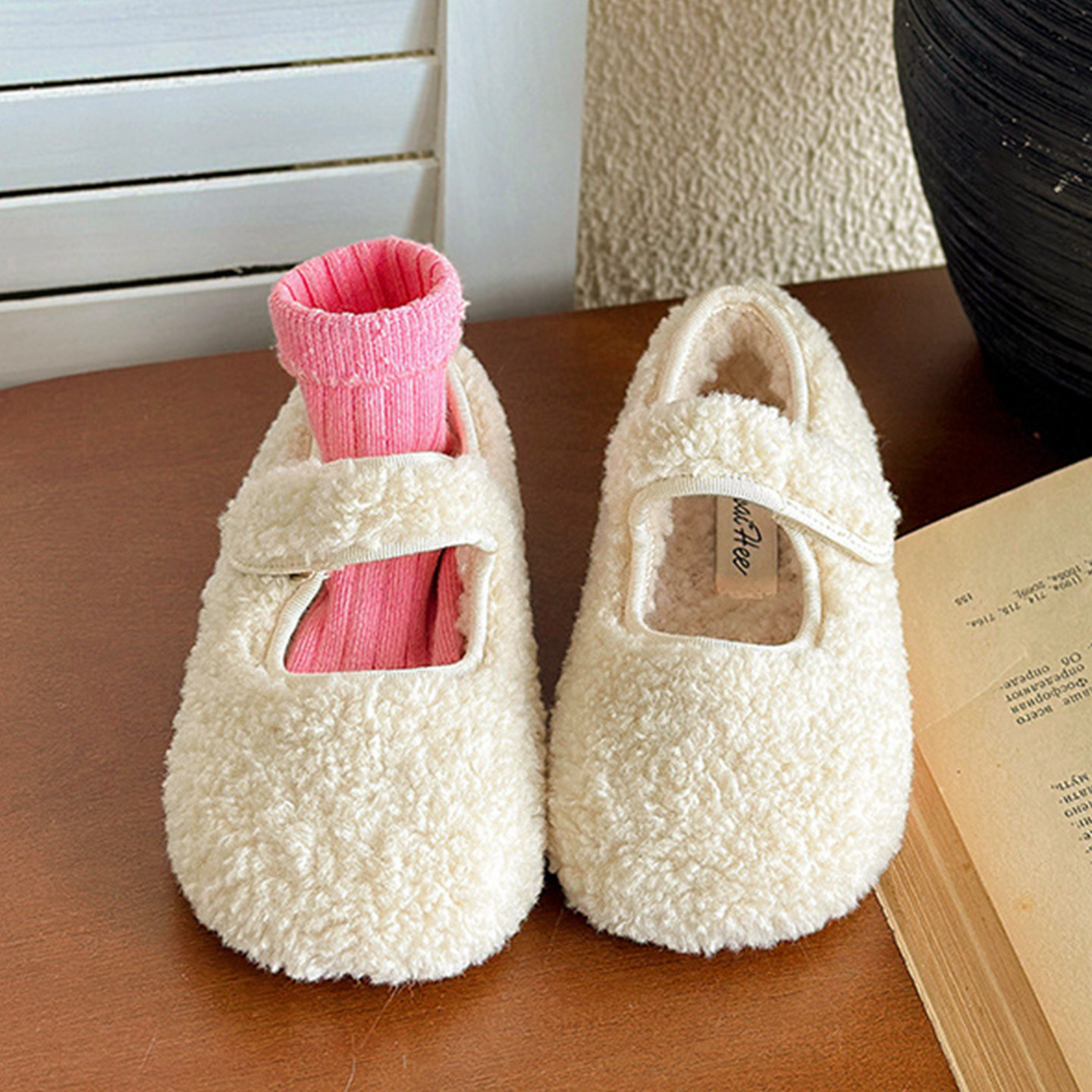韩版女童毛毛鞋2025新款冬季加绒儿童二棉鞋小童豆豆鞋洋气公主鞋,童鞋/婴儿鞋/亲子鞋,棉鞋,淘宝优惠券,粉丝福利购,淘宝优惠卷