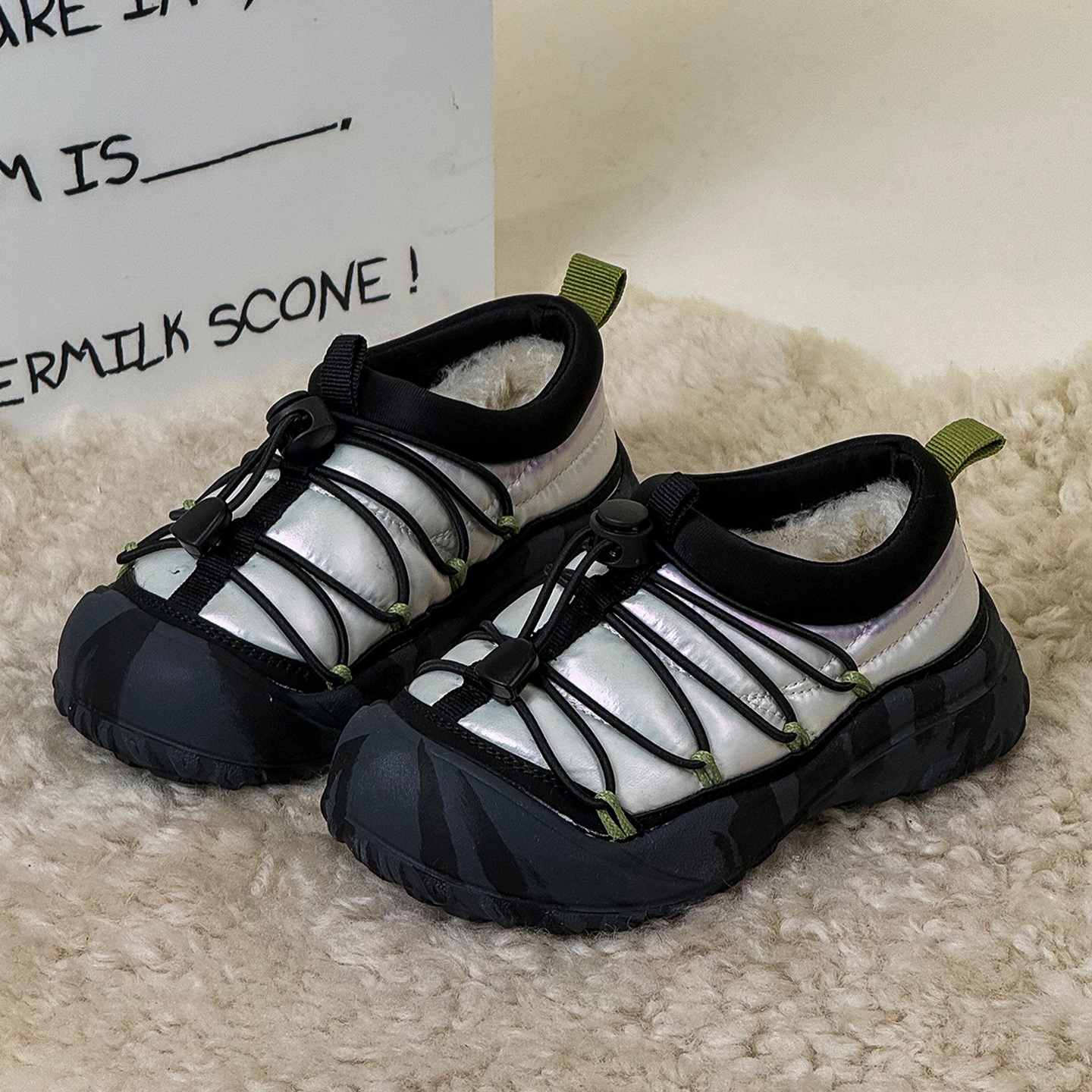 户外防水儿童雪地靴加厚东北男女童大棉鞋冬季保暖防寒防风运动鞋