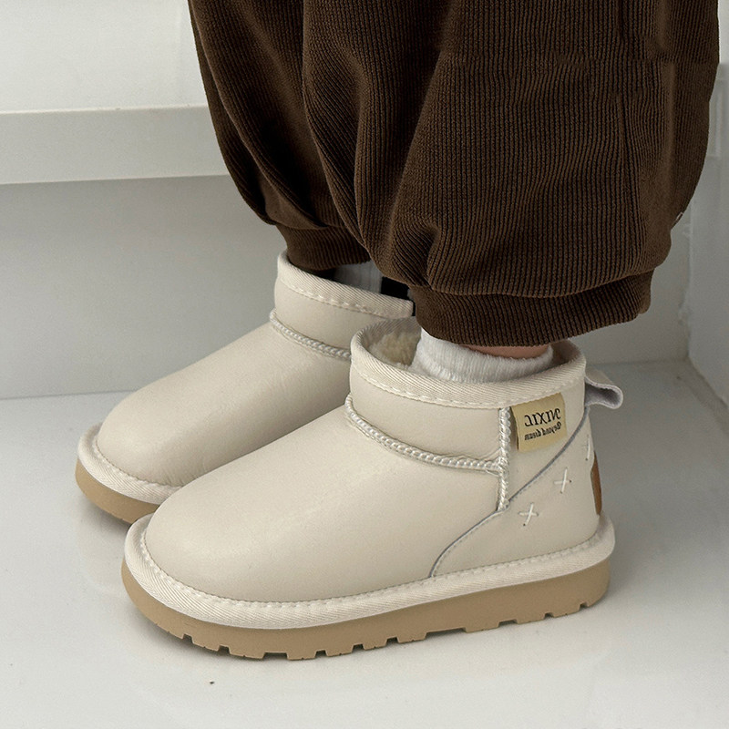 防水真皮男女童雪地靴2025新款冬季儿童大棉鞋东北加厚宝宝短靴子,童鞋/婴儿鞋/亲子鞋,雪地靴,淘宝优惠券,粉丝福利购,淘宝优惠卷
