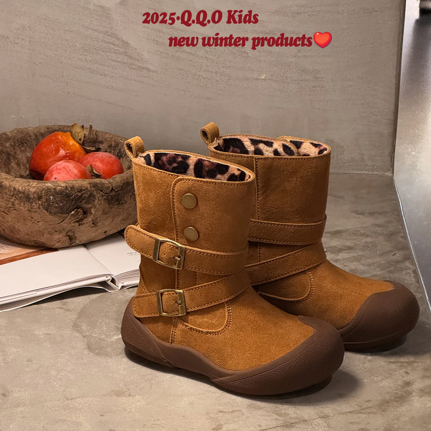 洋气儿童靴子2025新款冬季加绒中筒靴男女童皮带扣机车靴保暖棉靴,童鞋/婴儿鞋/亲子鞋,皮靴,淘宝优惠券,粉丝福利购,淘宝优惠卷