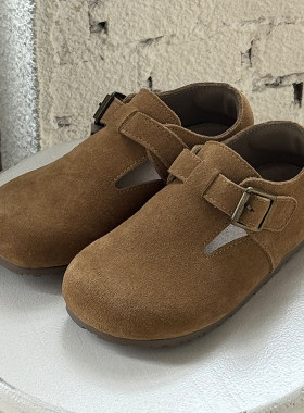 【ASM正品】真皮宽头儿童勃肯鞋