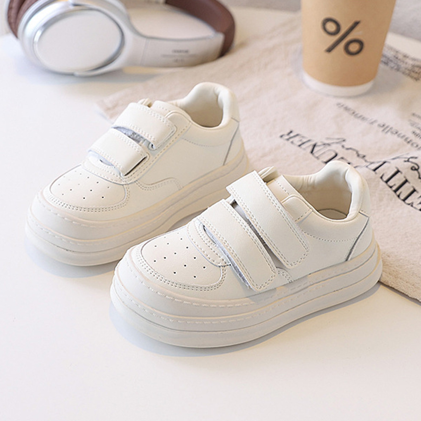 【书萌SMON】百搭板鞋儿童小白鞋