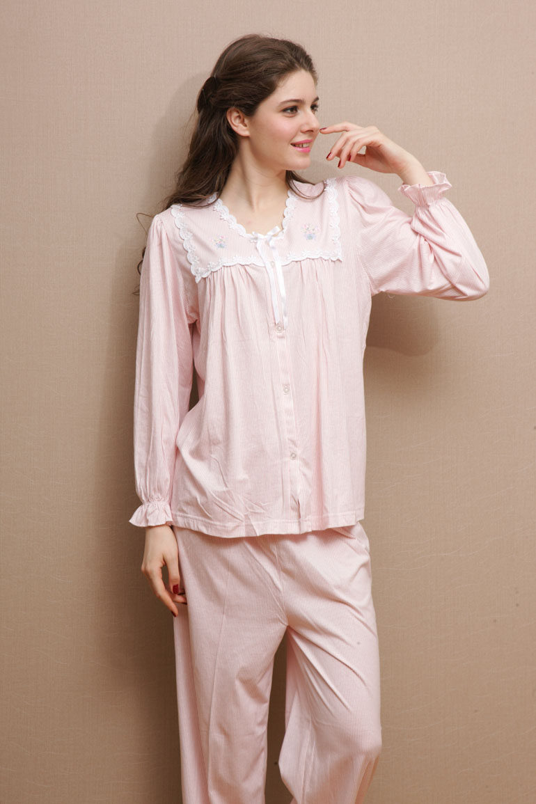 春秋纯棉家居服棉花堡女士柔软