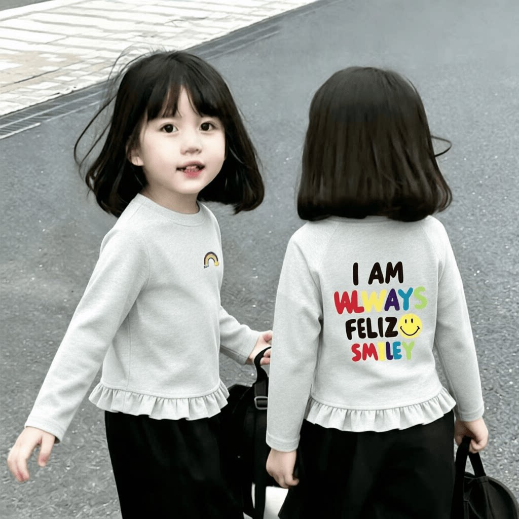 2026新款儿童春秋季女童新款韩版卡通长袖T恤女孩子潮流体恤上衣t