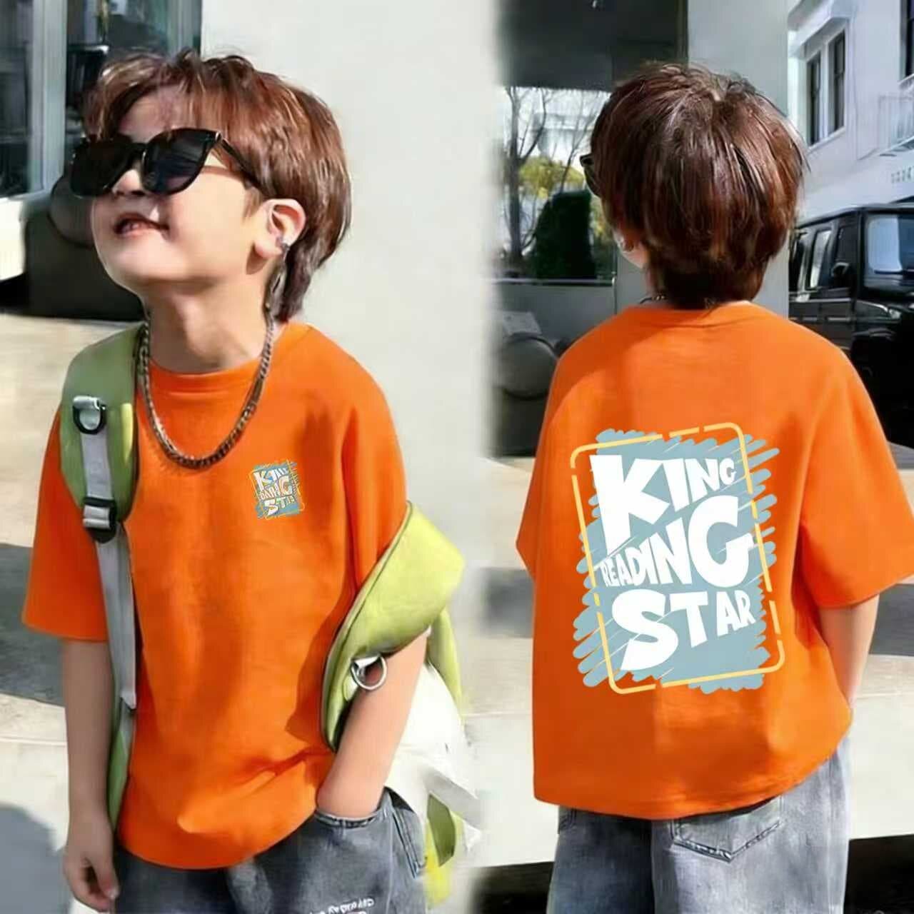 【纯棉】儿童夏季百搭短袖T恤韩版爆款男童中小童宝宝个性上衣t恤