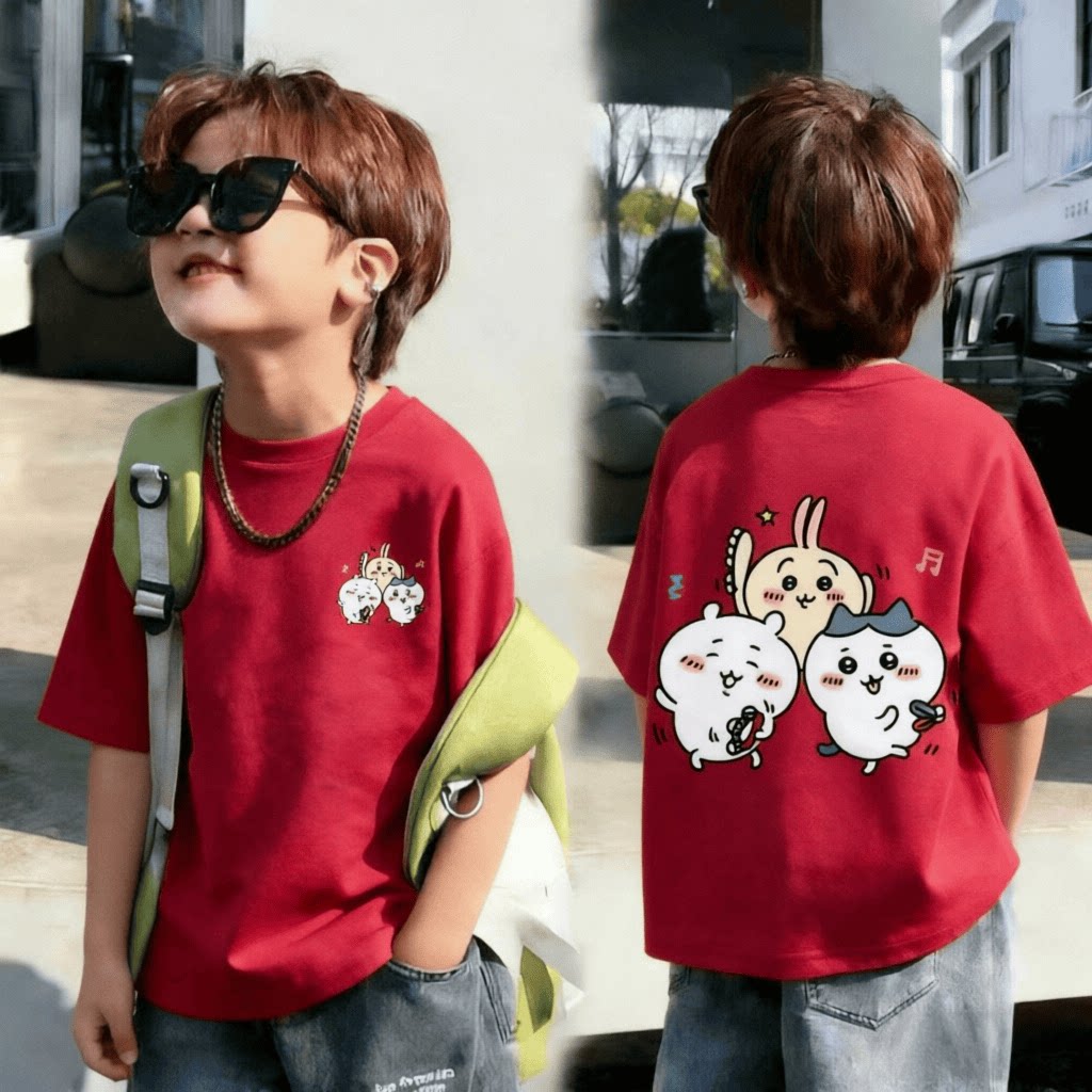 【纯棉】儿童夏季百搭短袖T恤韩版爆款男童中小童宝宝潮酷上衣t恤