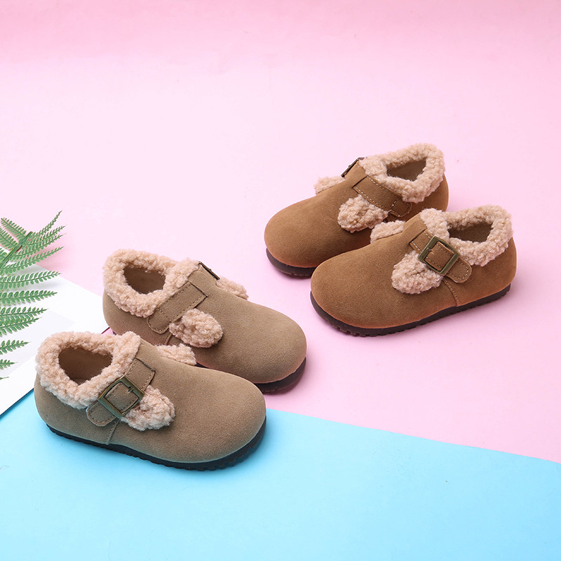 女童勃肯鞋2025新款秋冬加绒儿童宝宝豆豆鞋男童二棉防滑小皮鞋潮,童鞋/婴儿鞋/亲子鞋,棉鞋,淘宝优惠券,粉丝福利购,淘宝优惠卷