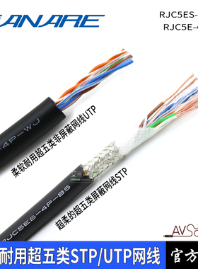 Canare佳耐美RJC5ES-4P-BS柔软耐用-WJ超五类带屏蔽六类演出网线