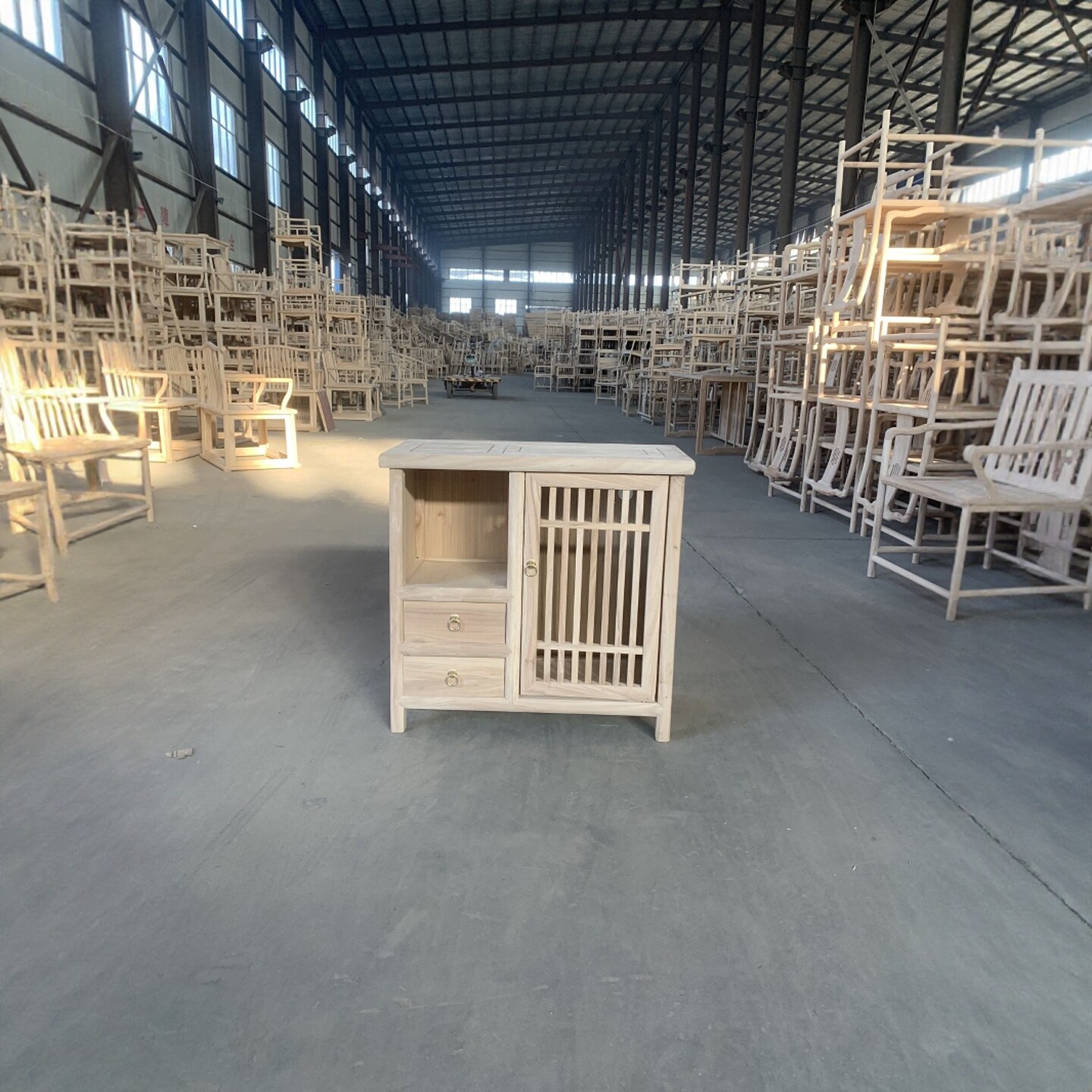 新中式老榆木茶水柜家用餐边柜阳台客厅免漆榫卯办公室新中式白胚