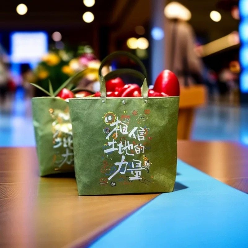 活动价十个勤天包包杜邦纸袋托特包演唱会手提包可水洗后陡门包包