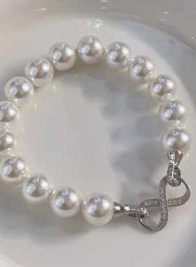 2025新款925银澳白珍珠手链女