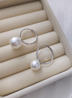 Fever同款天然澳母贝珍珠戒指