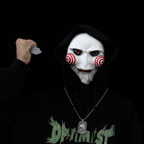 万圣节恐怖面具全脸成人电锯惊魂