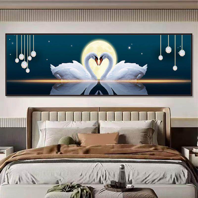 装饰画房间3D立体床头自贴酒店宾馆客厅沙发背景墙贴纸主卧自粘画