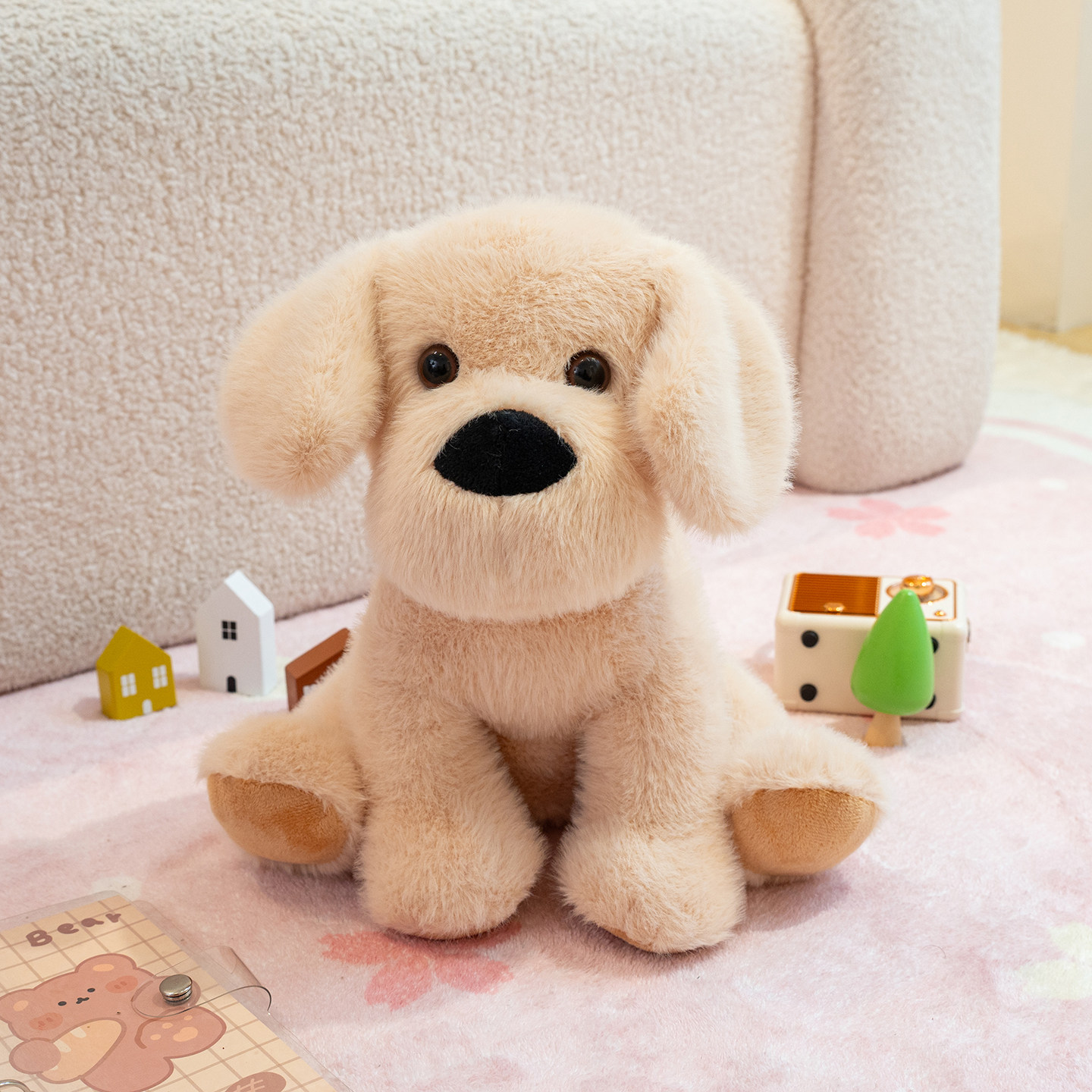 海利伟拉多仿真狗公仔毛绒玩具狗狗安抚玩偶儿童柔软狗布娃娃礼物,玩具/童车/益智/积木/模型,毛绒/玩偶/公仔/布艺类玩具,淘宝优惠券,粉丝福利购,淘宝优惠卷