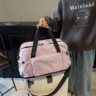 袋鼠旅行包2025新款女士高颜值拉杆箱用手提可上飞机大容量行李包