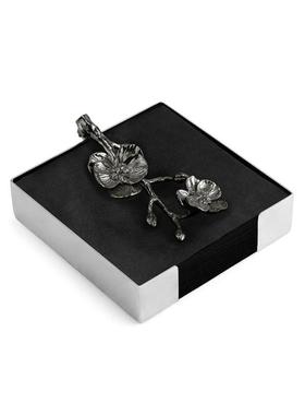 Michael Aram黑兰花纸巾架配纸巾餐巾架餐厅西餐复古手工送礼推荐