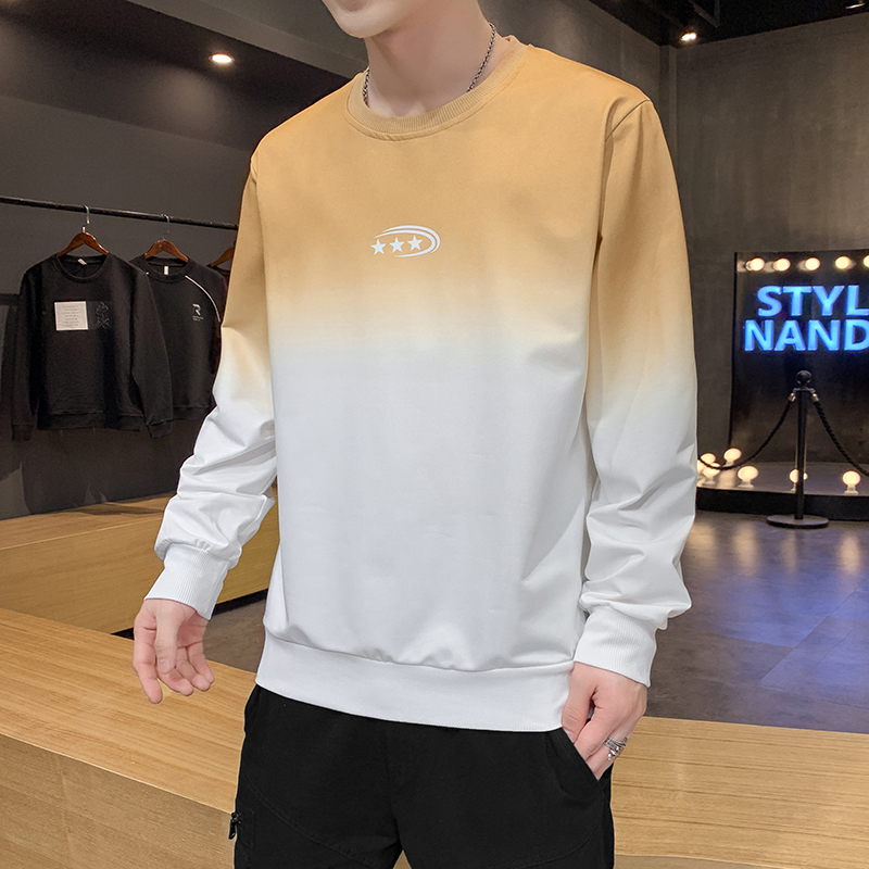 Spring and Autumn New Korean fashion long sleeve men's T-shirt autumn clothes bottoming shirt versatile T-shirt