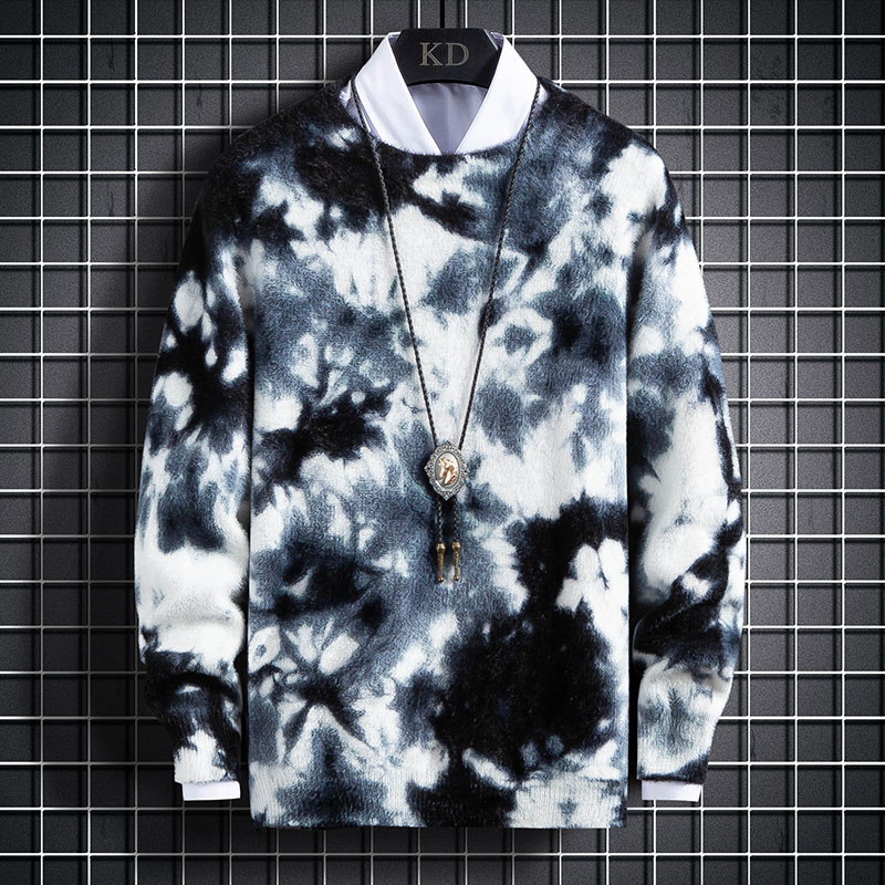 Autumn and winter sweaters men's Korean fashion knitwear Pullover crew neck bottomed sweater upper garment