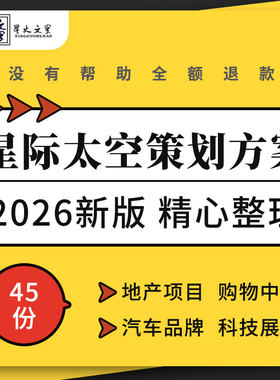 地产项目购物中心汽车家纺品牌轨道交通科技展览星际太空活动方案