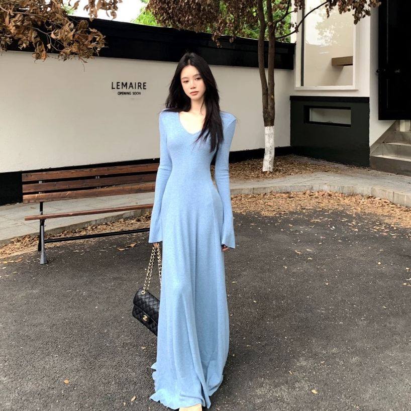 法式针织配大衣连衣裙子2026新款女早春季设计感气质收腰掐腰长裙,女装/女士精品,连衣裙,淘宝优惠券,粉丝福利购,淘宝优惠卷