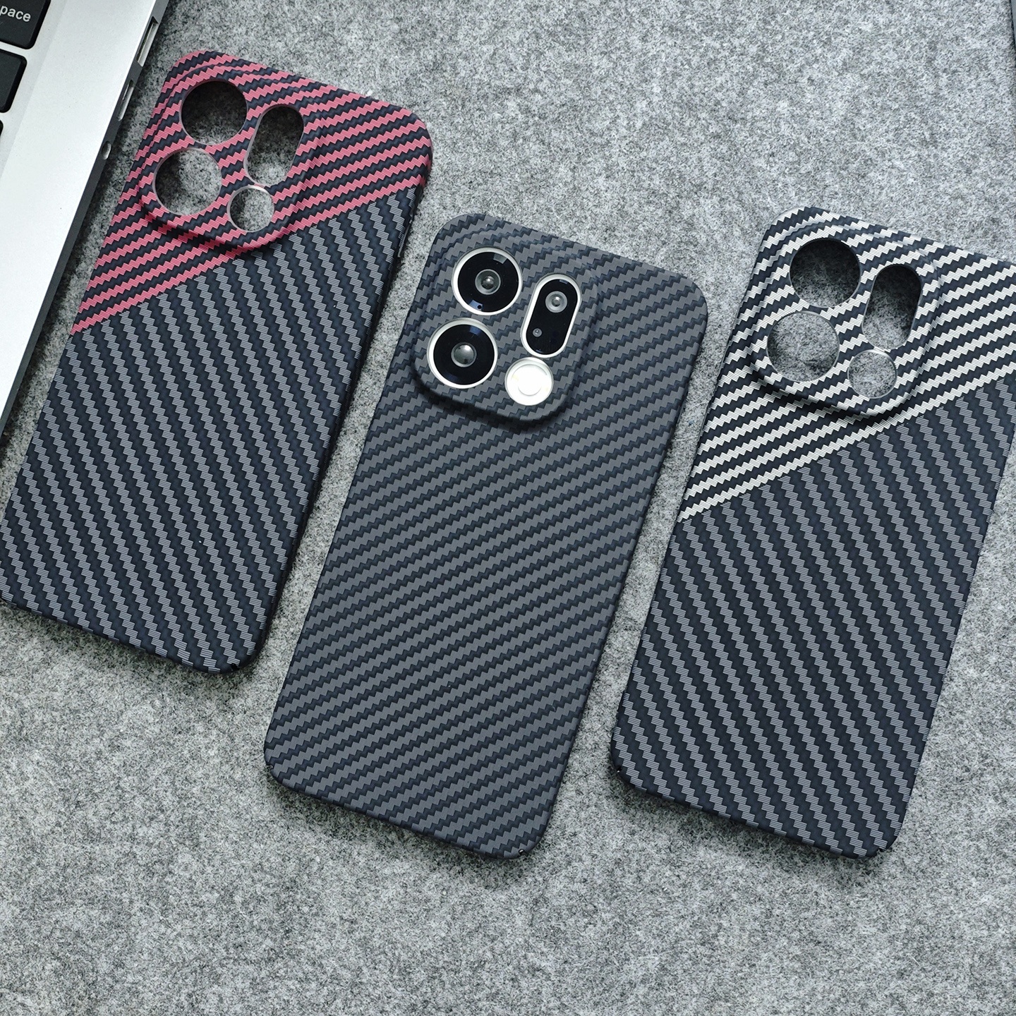 适用OPPOFindx9手机壳全包精孔OPPOFindx9Pro超薄findx8ultra防摔FINDX7硬碳纤维纹凯夫拉保护壳保护套